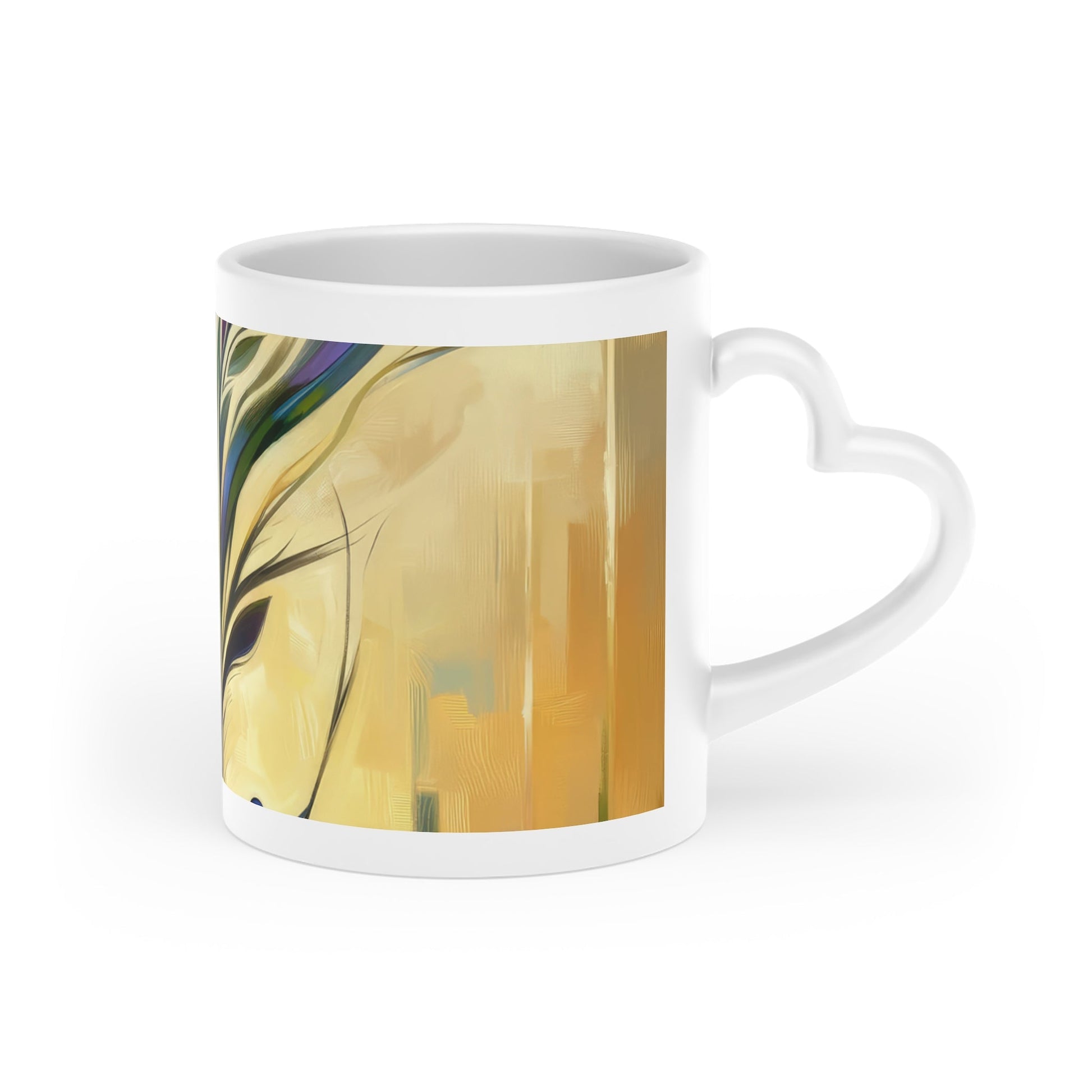 Pruning Distraction Tachism Heart-Shaped Mug - ATUH.ART