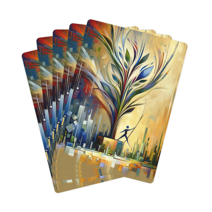 Pruning Distraction Tachism Poker Cards - ATUH.ART