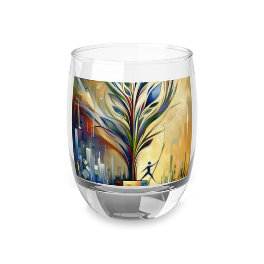 Pruning Distraction Tachism Whiskey Glass - ATUH.ART