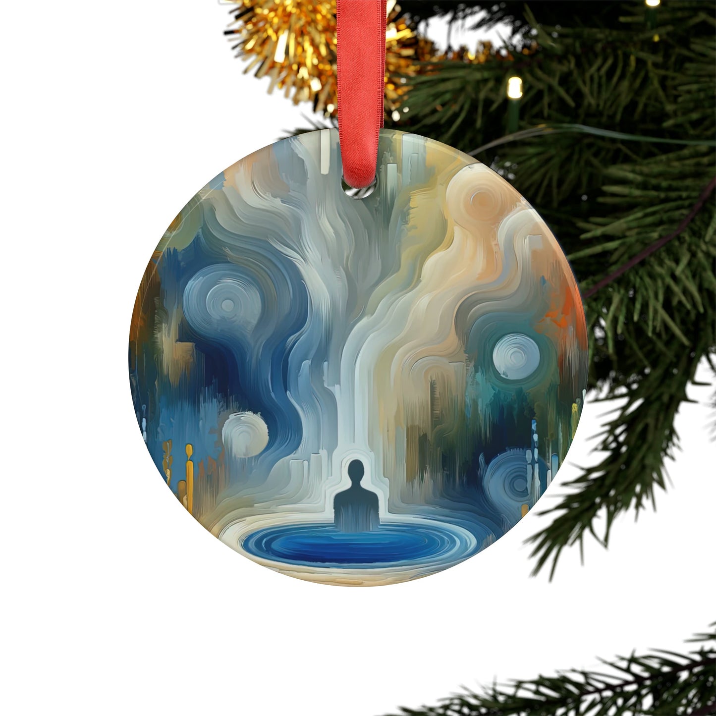 Psyche Spa Serenity Acrylic Ornament with Ribbon - ATUH.ART