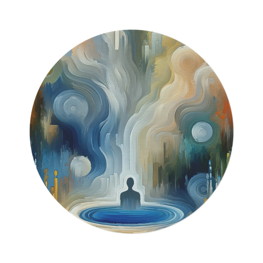Psyche Spa Serenity Round Rug - ATUH.ART