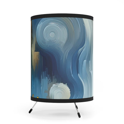 Psyche Spa Serenity Tripod Lamp with High-Res Printed Shade, US\CA plug - ATUH.ART
