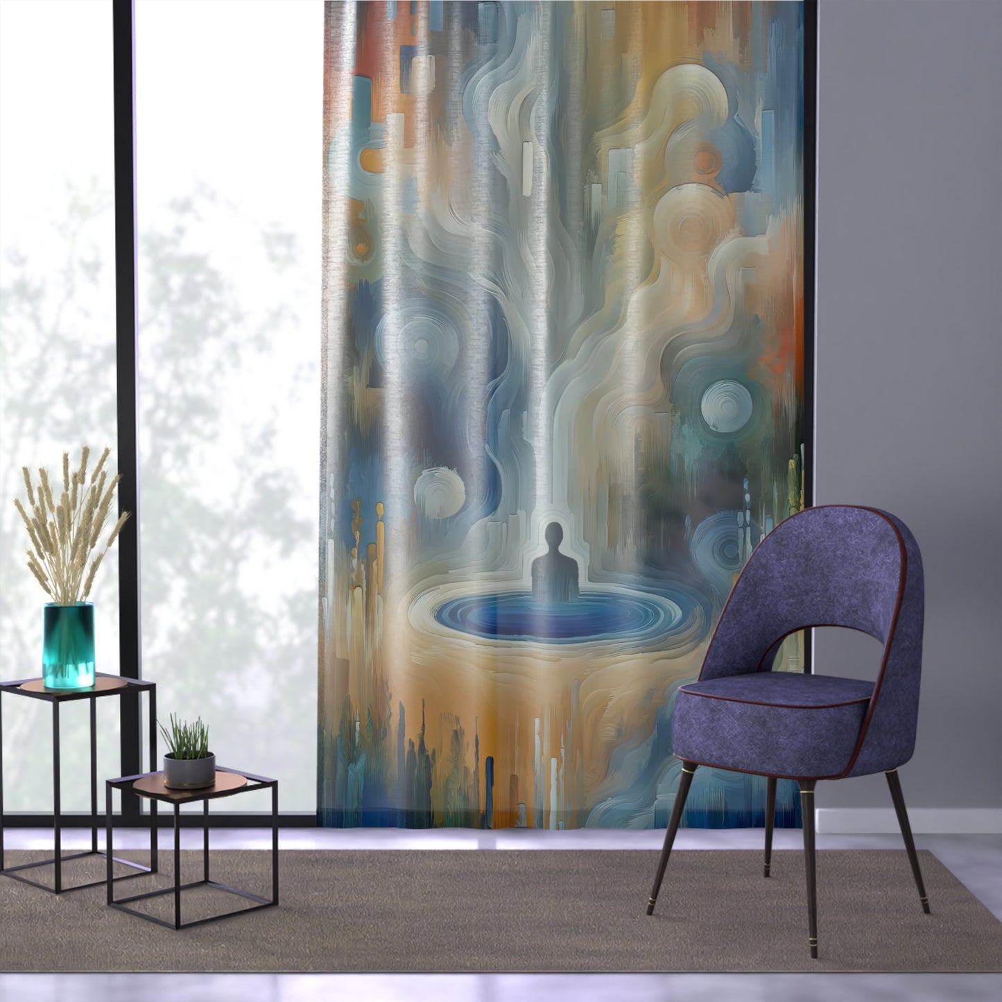 Psyche Spa Serenity Window Curtain - ATUH.ART