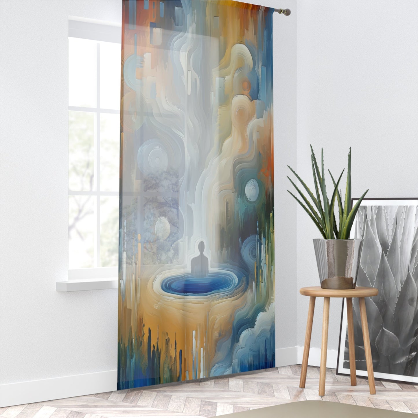 Psyche Spa Serenity Window Curtain - ATUH.ART