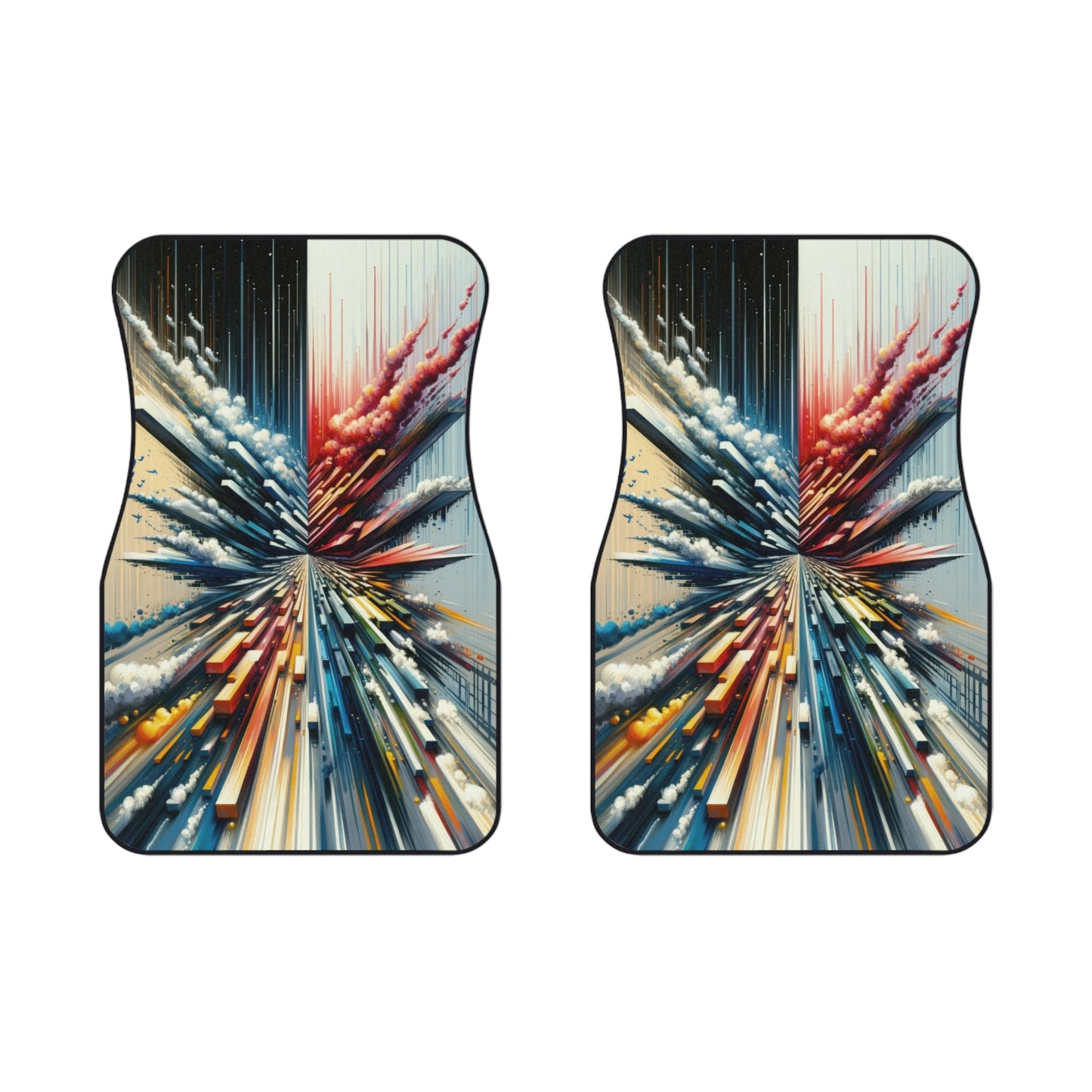 Rapid Perspective Shift Car Mats (2x Front) - ATUH.ART