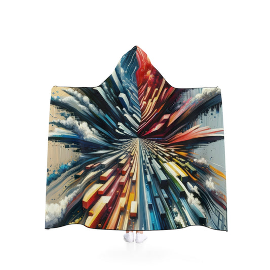 Rapid Perspective Shift Hooded Blanket - ATUH.ART