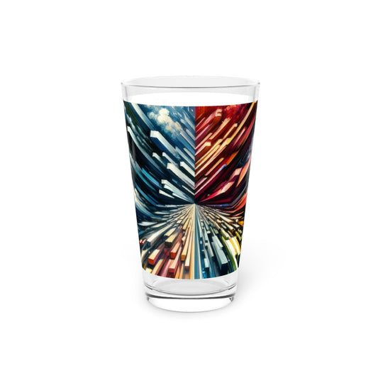 Rapid Perspective Shift Pint Glass, 16oz - ATUH.ART