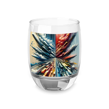 Rapid Perspective Shift Whiskey Glass - ATUH.ART