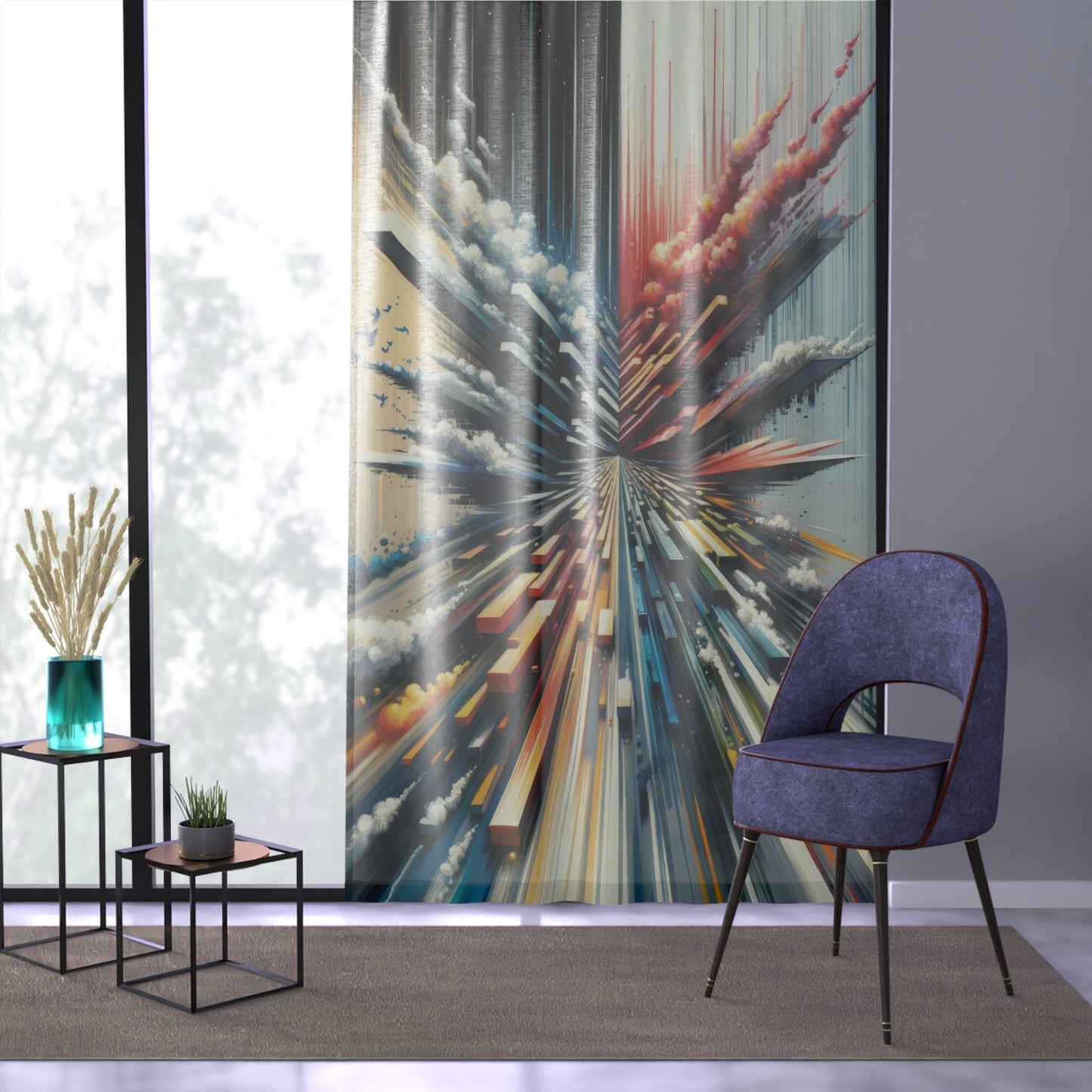 Rapid Perspective Shift Window Curtain - ATUH.ART