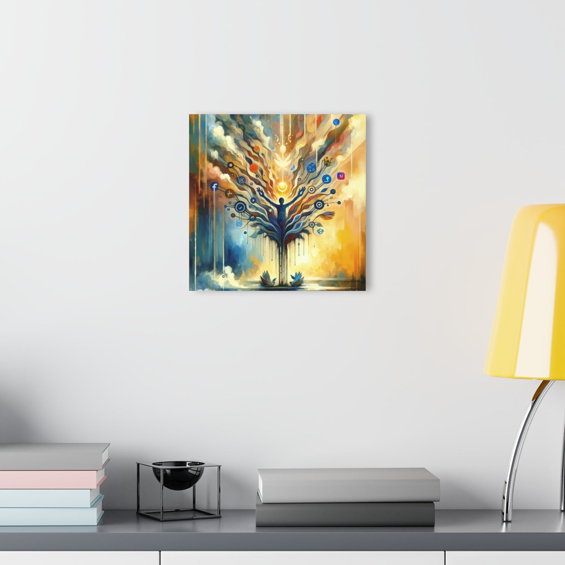 Reflective Digital Meditation Acrylic Prints (French Cleat Hanging) - ATUH.ART
