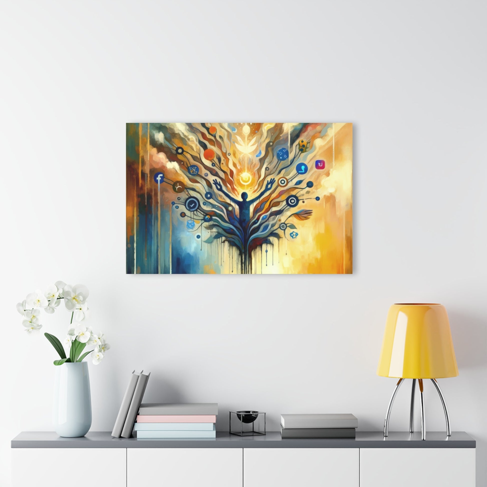 Reflective Digital Meditation Acrylic Prints (French Cleat Hanging) - ATUH.ART