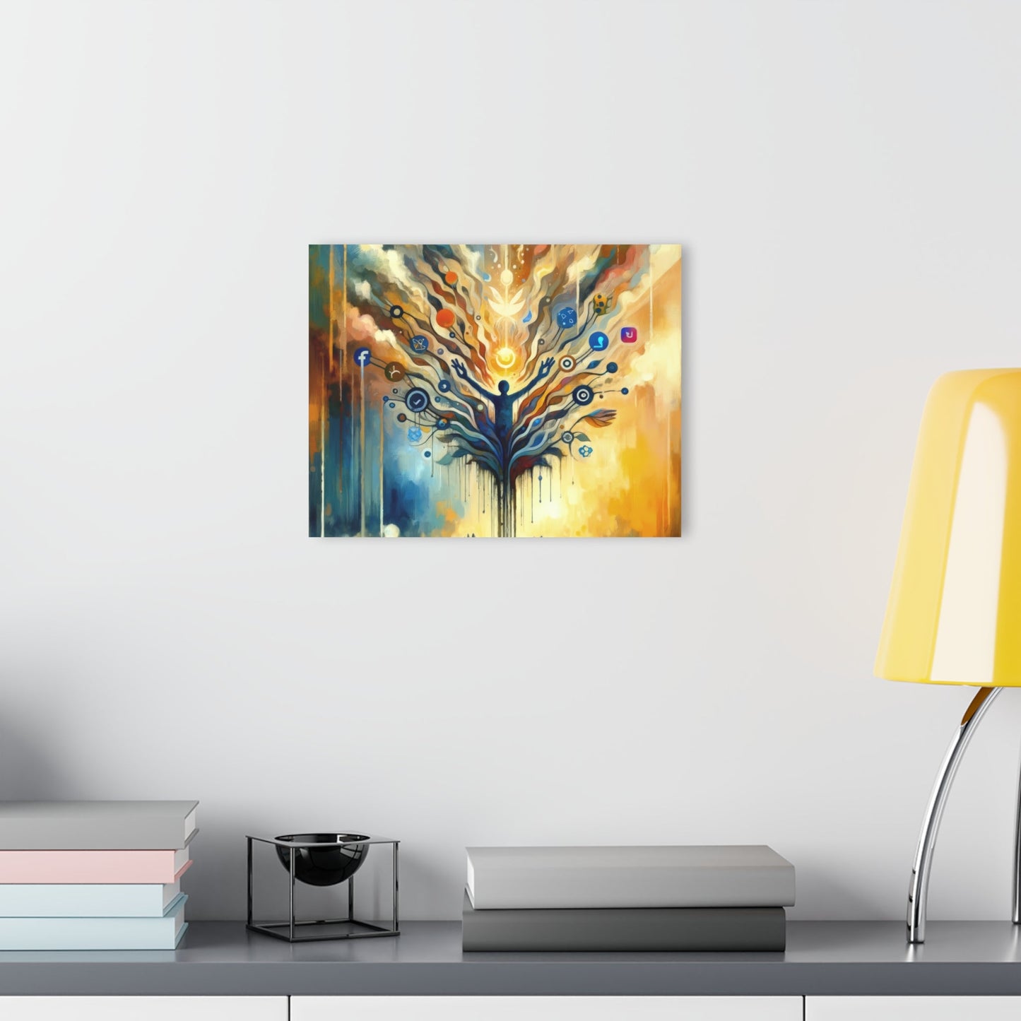 Reflective Digital Meditation Acrylic Prints (French Cleat Hanging) - ATUH.ART