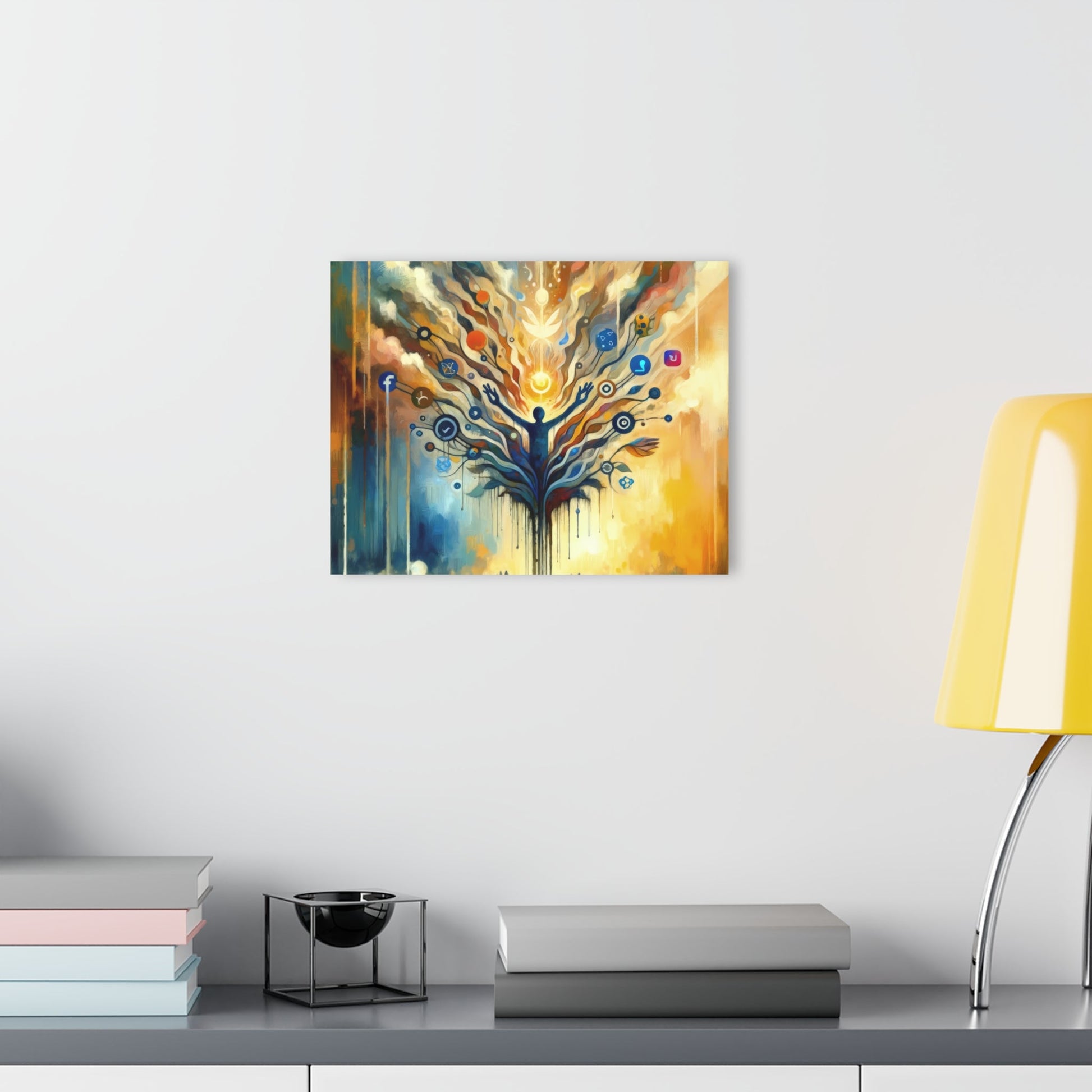 Reflective Digital Meditation Acrylic Prints (French Cleat Hanging) - ATUH.ART