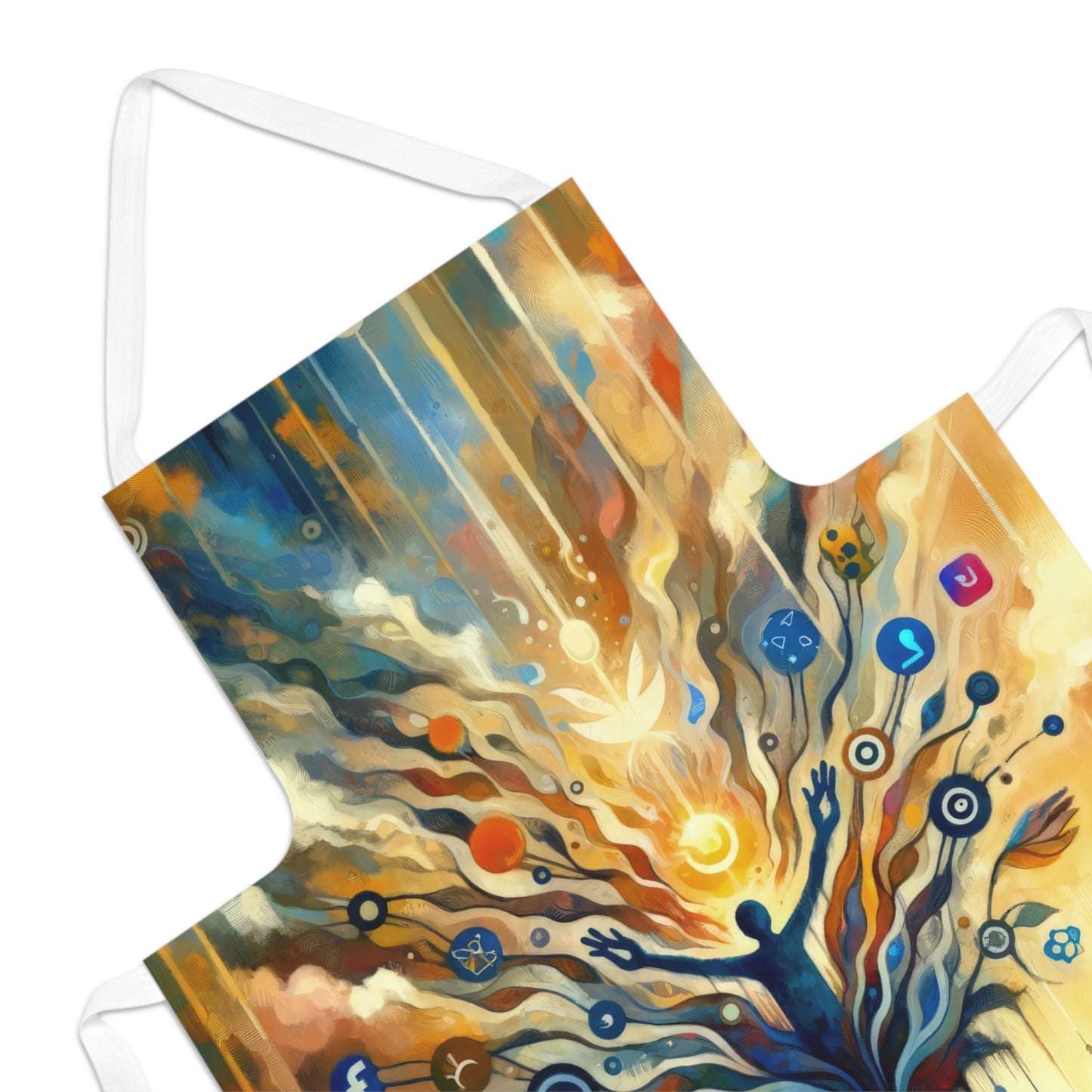Reflective Digital Meditation Adult Apron (AOP) - ATUH.ART