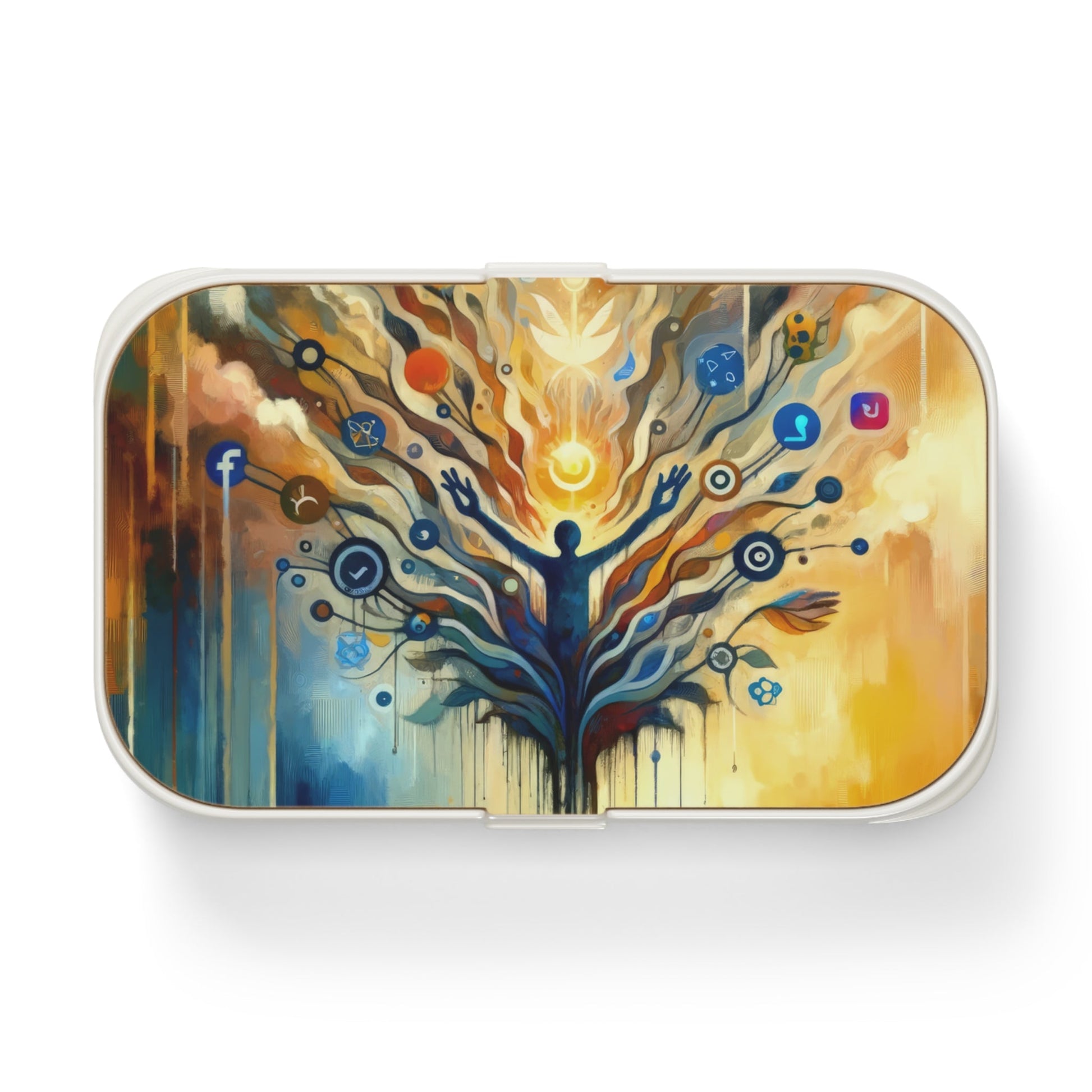 Reflective Digital Meditation Bento Lunch Box - ATUH.ART