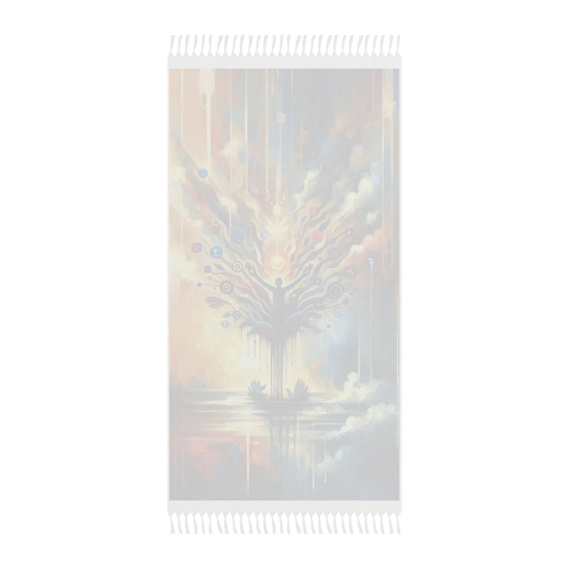 Reflective Digital Meditation Boho Beach Cloth - ATUH.ART