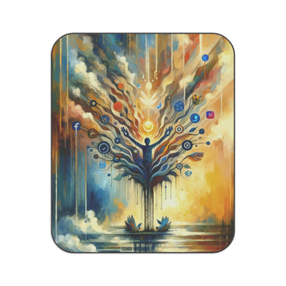 Reflective Digital Meditation Picnic Blanket - ATUH.ART