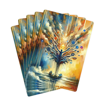 Reflective Digital Meditation Poker Cards - ATUH.ART