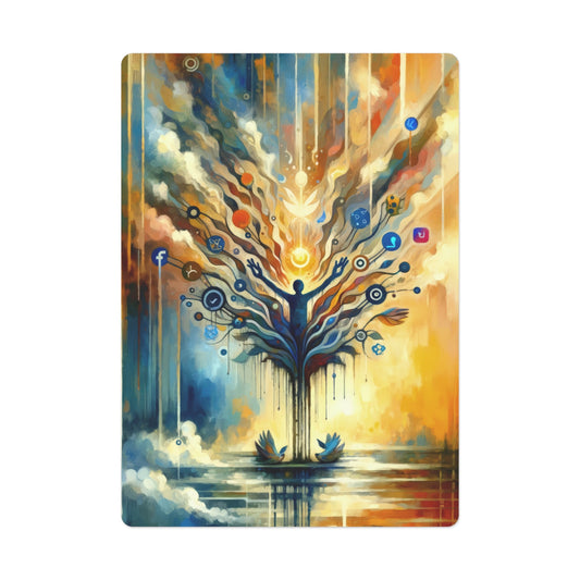 Reflective Digital Meditation Poker Cards - ATUH.ART