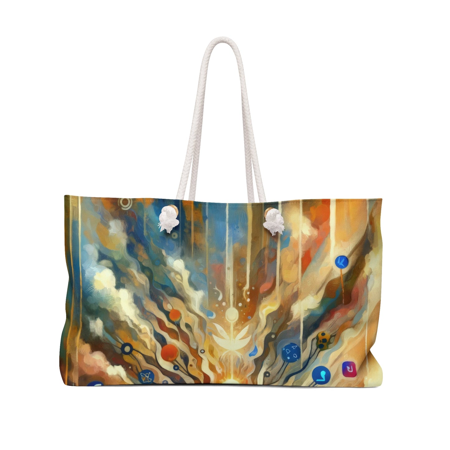 Reflective Digital Meditation Weekender Bag - ATUH.ART