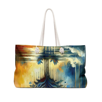 Reflective Digital Meditation Weekender Bag - ATUH.ART