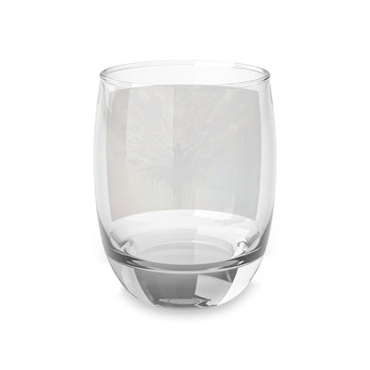 Reflective Digital Meditation Whiskey Glass - ATUH.ART