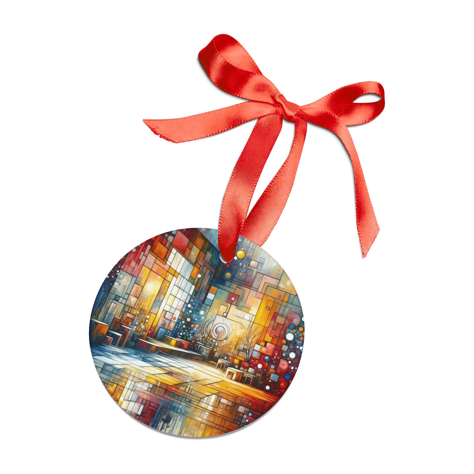 Reflective Habitation Art Acrylic Ornament with Ribbon - ATUH.ART
