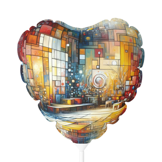 Reflective Habitation Art Balloon (Round and Heart-shaped), 11" - ATUH.ART
