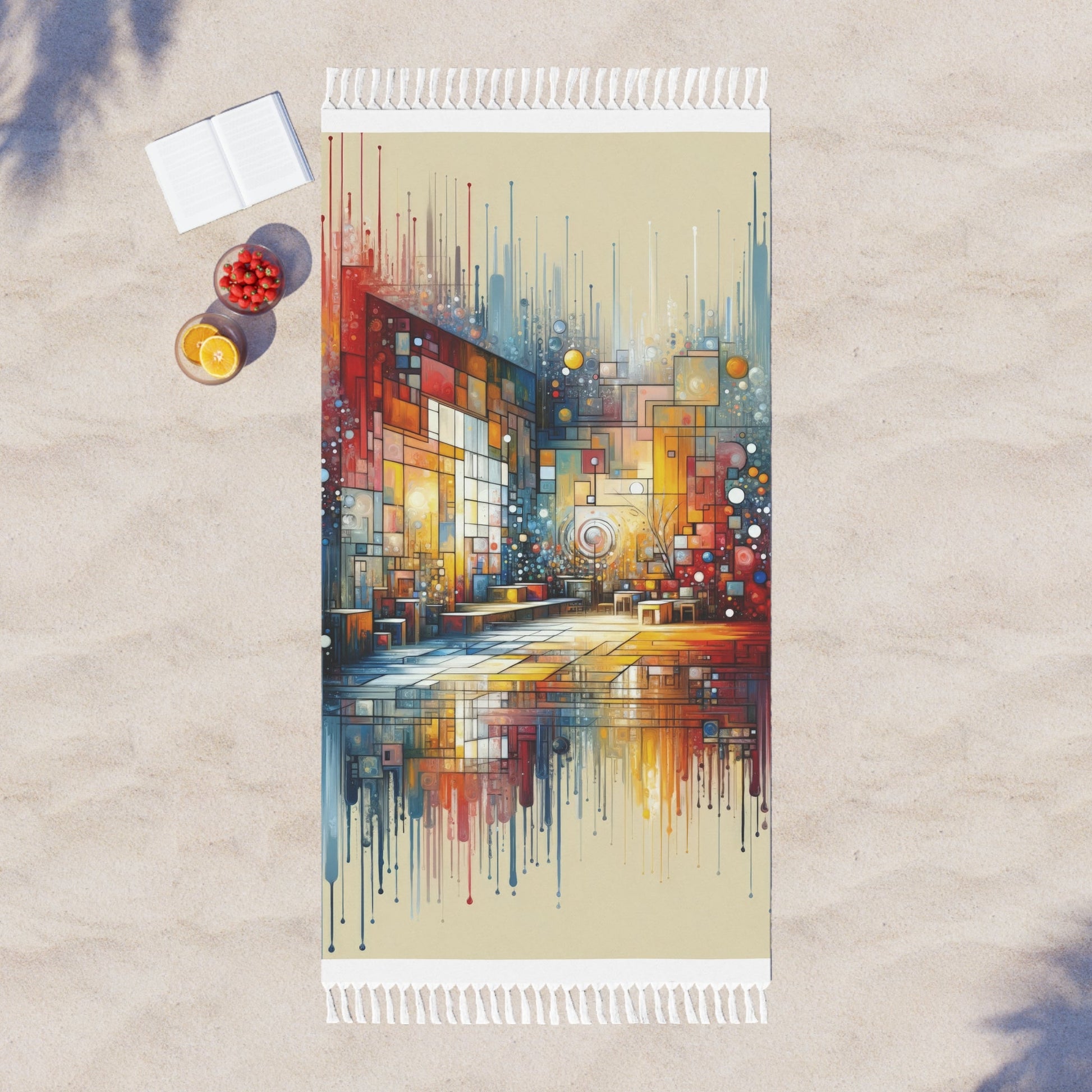 Reflective Habitation Art Boho Beach Cloth - ATUH.ART