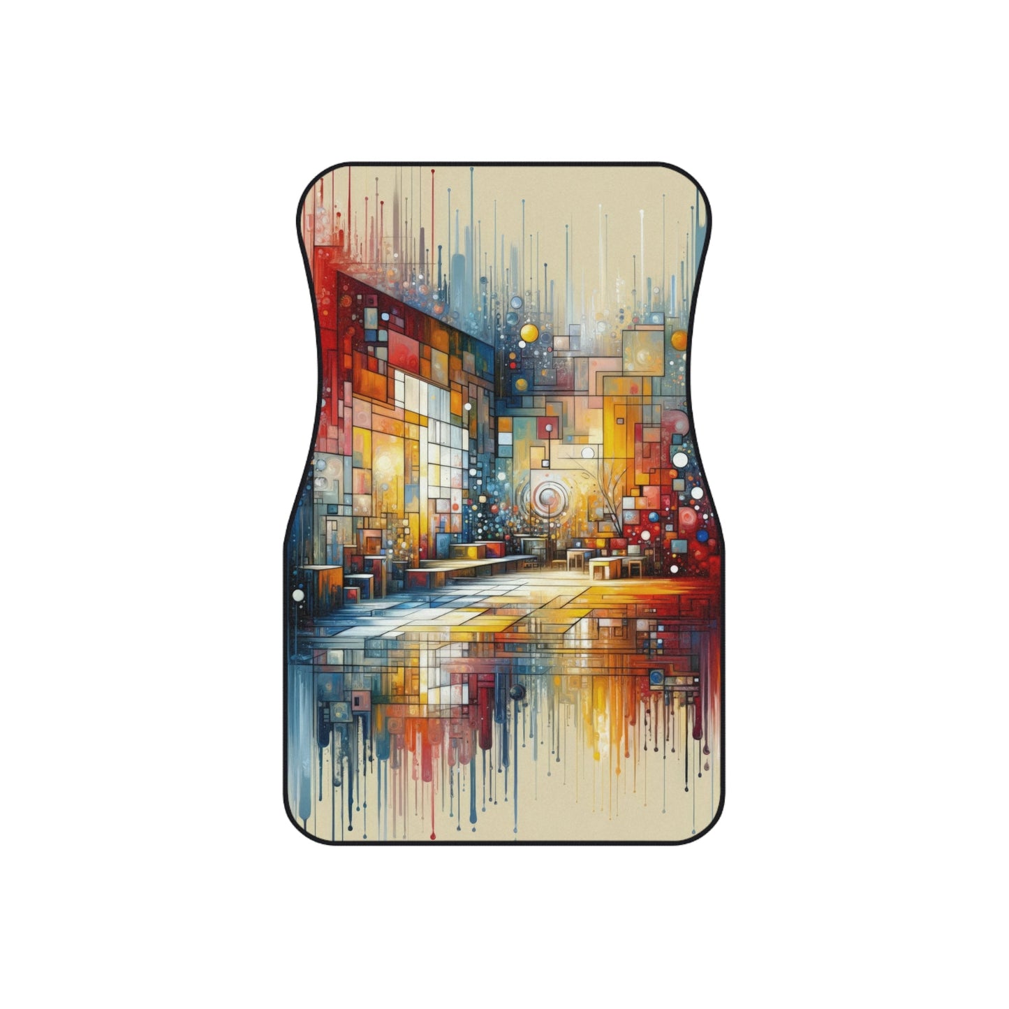 Reflective Habitation Art Car Mats (2x Front) - ATUH.ART