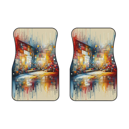 Reflective Habitation Art Car Mats (2x Front) - ATUH.ART