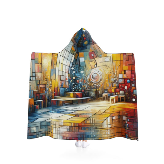Reflective Habitation Art Hooded Blanket - ATUH.ART