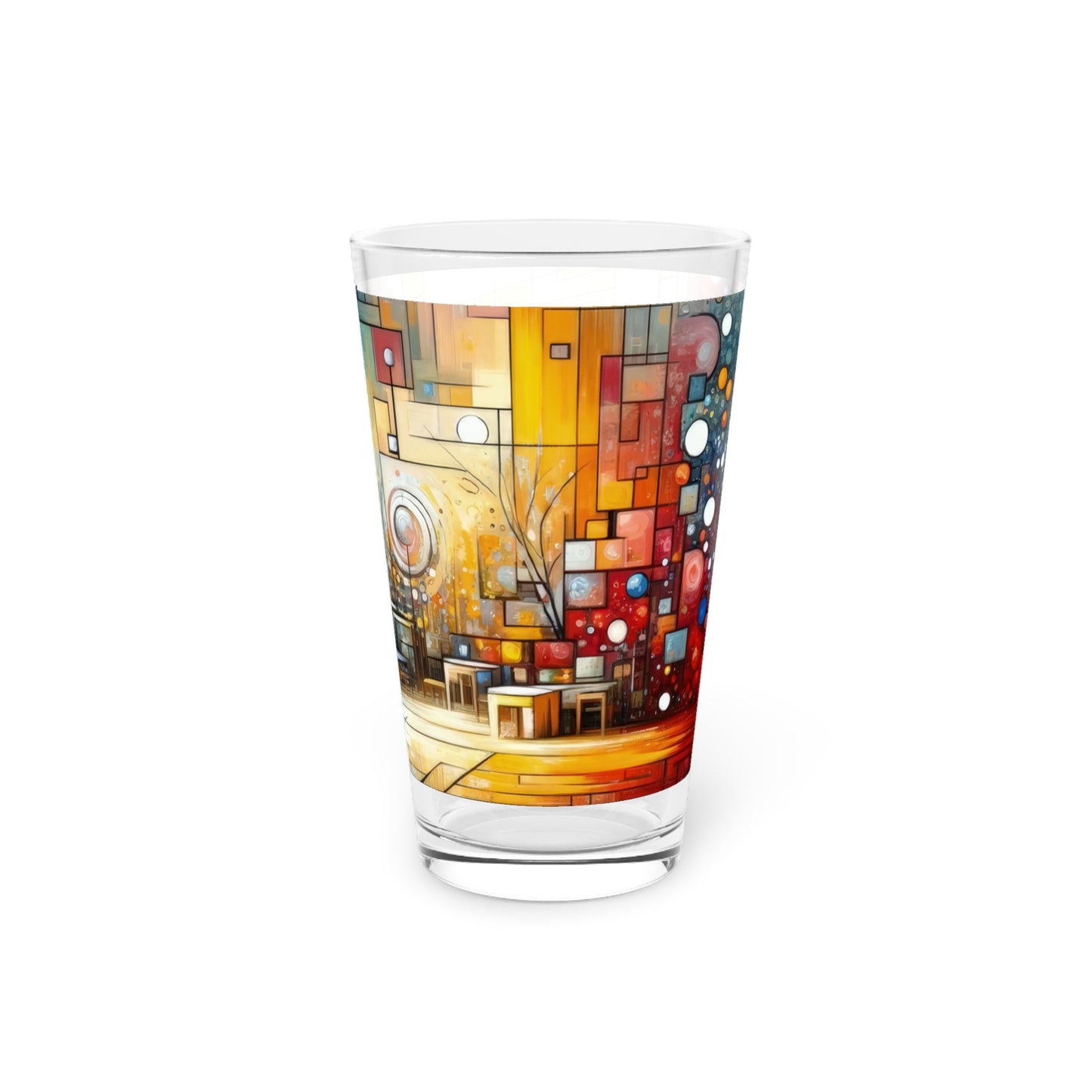 Reflective Habitation Art Pint Glass, 16oz - ATUH.ART