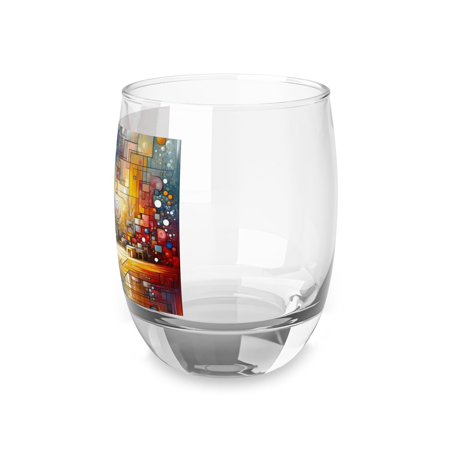 Reflective Habitation Art Whiskey Glass - ATUH.ART