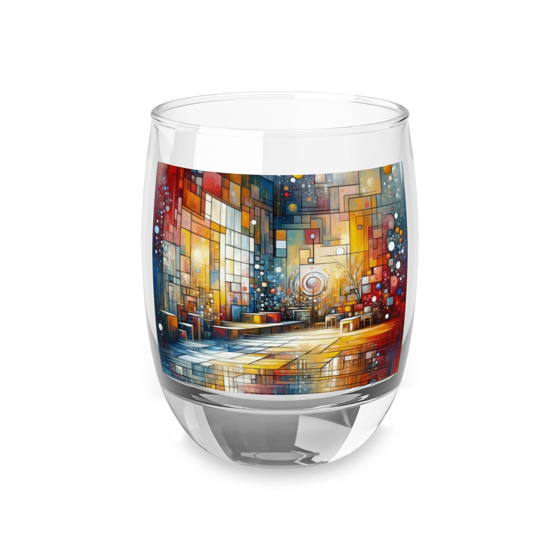 Reflective Habitation Art Whiskey Glass - ATUH.ART