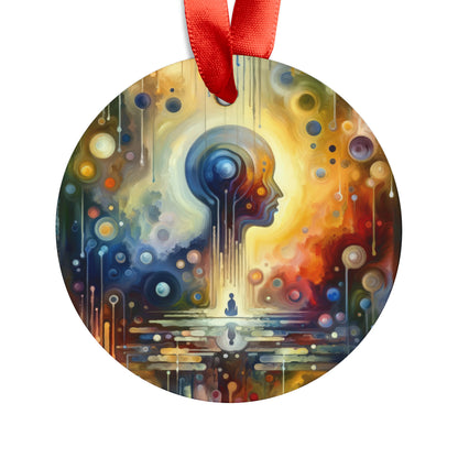 Reflective Oneness Healing Acrylic Ornament with Ribbon - ATUH.ART