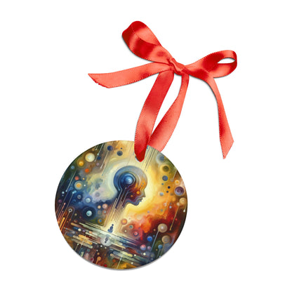 Reflective Oneness Healing Acrylic Ornament with Ribbon - ATUH.ART