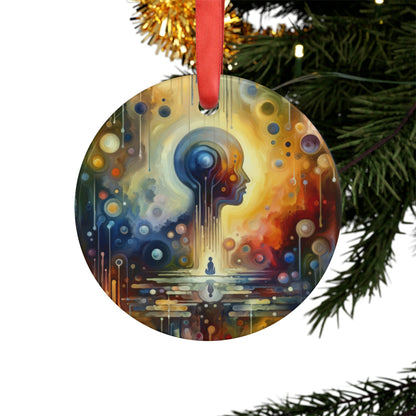 Reflective Oneness Healing Acrylic Ornament with Ribbon - ATUH.ART