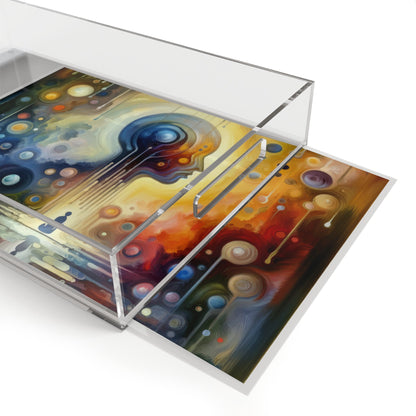 Reflective Oneness Healing Acrylic Serving Tray - ATUH.ART