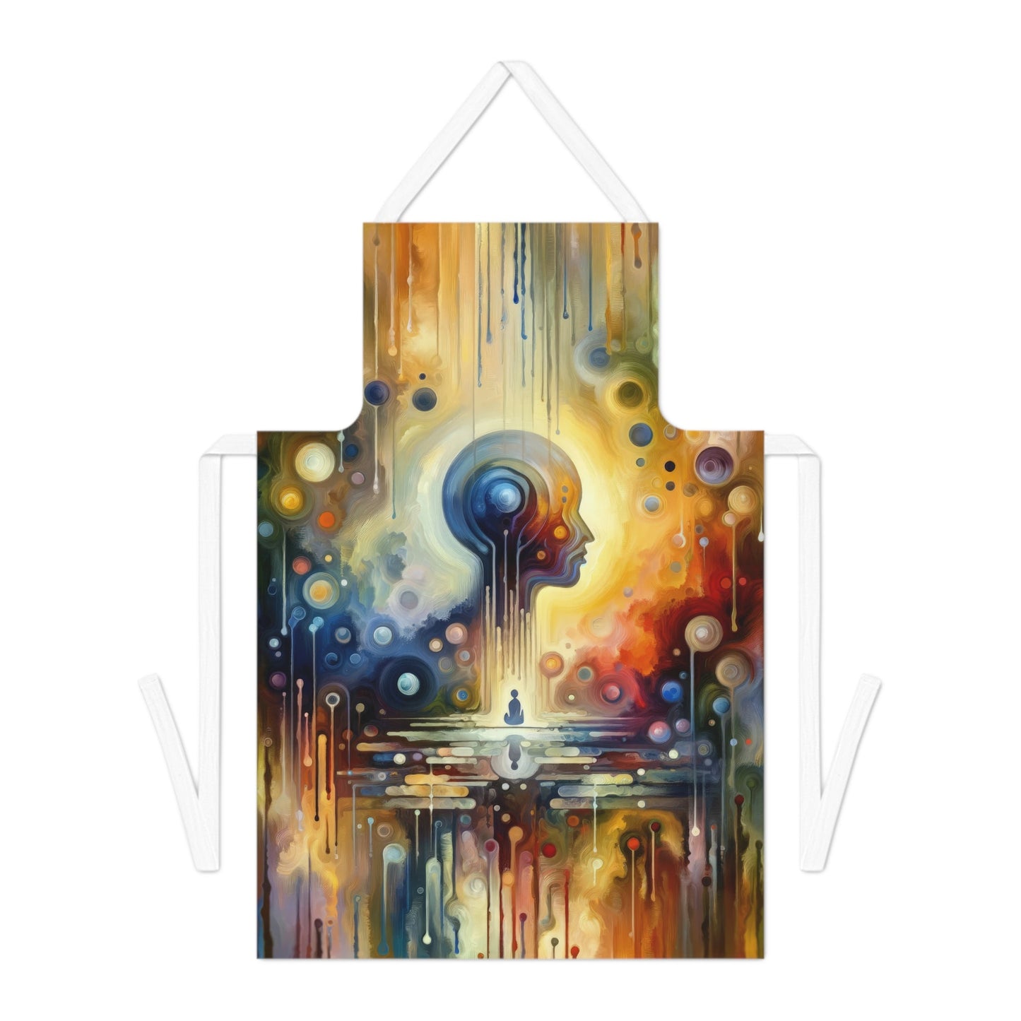 Reflective Oneness Healing Adult Apron (AOP) - ATUH.ART
