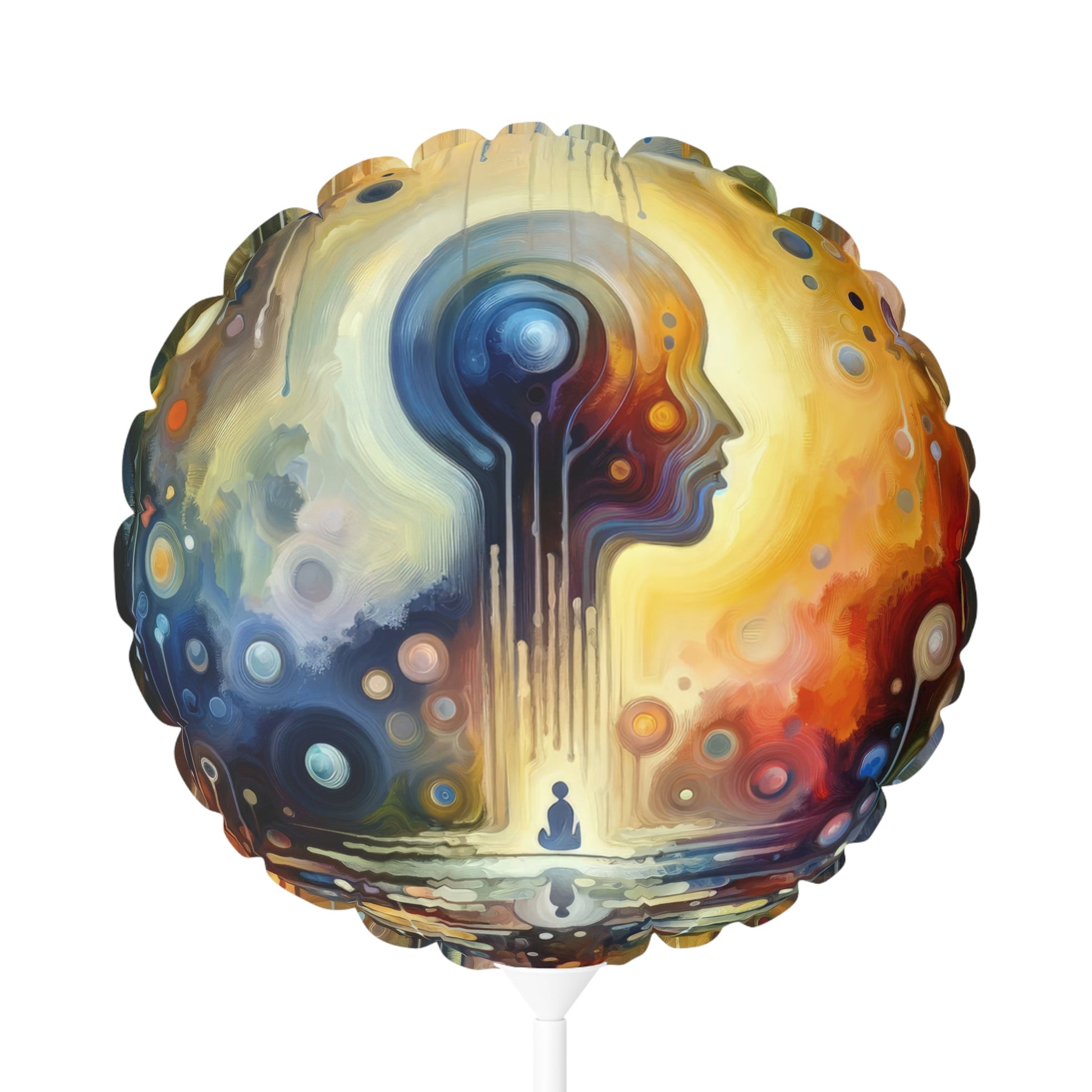 Reflective Oneness Healing Balloon (Round and Heart-shaped), 11" - ATUH.ART