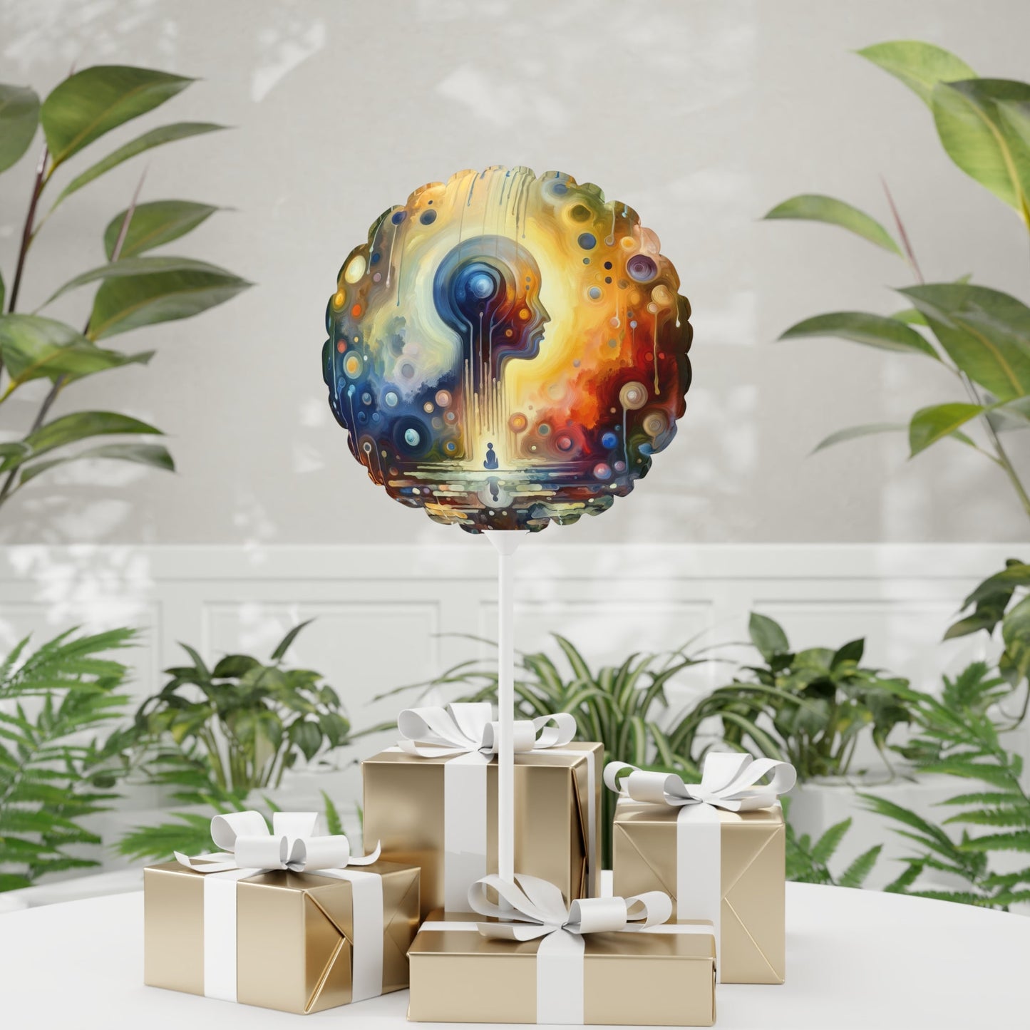 Reflective Oneness Healing Balloon (Round and Heart-shaped), 11" - ATUH.ART