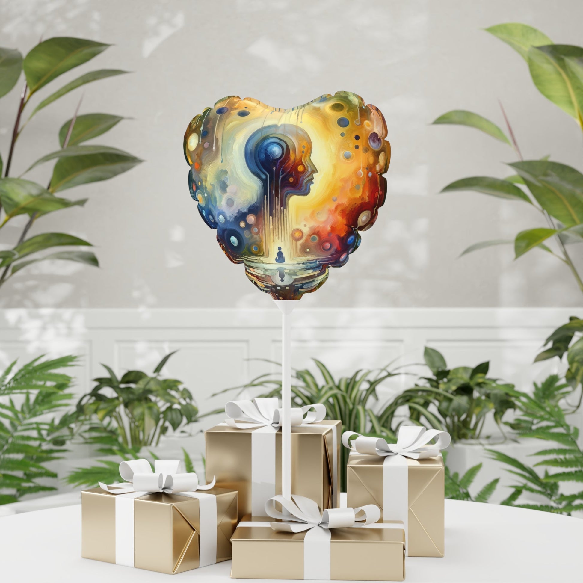 Reflective Oneness Healing Balloon (Round and Heart-shaped), 11" - ATUH.ART