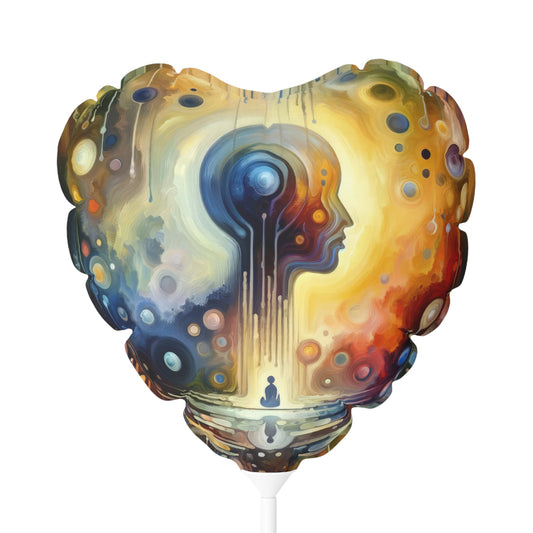 Reflective Oneness Healing Balloon (Round and Heart-shaped), 11" - ATUH.ART