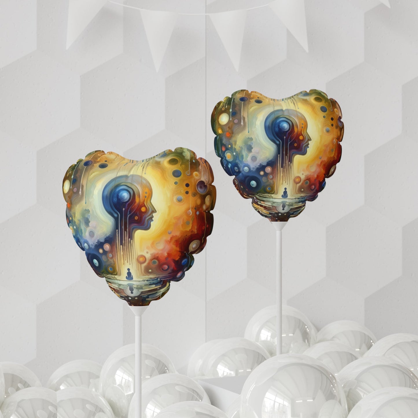 Reflective Oneness Healing Balloon (Round and Heart-shaped), 11" - ATUH.ART