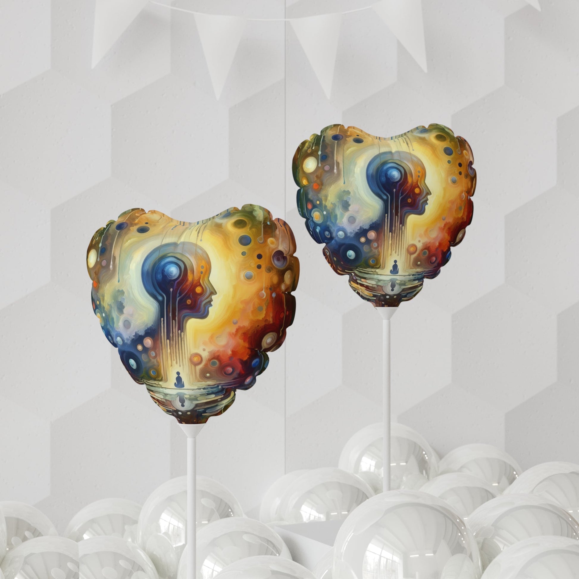 Reflective Oneness Healing Balloon (Round and Heart-shaped), 11" - ATUH.ART