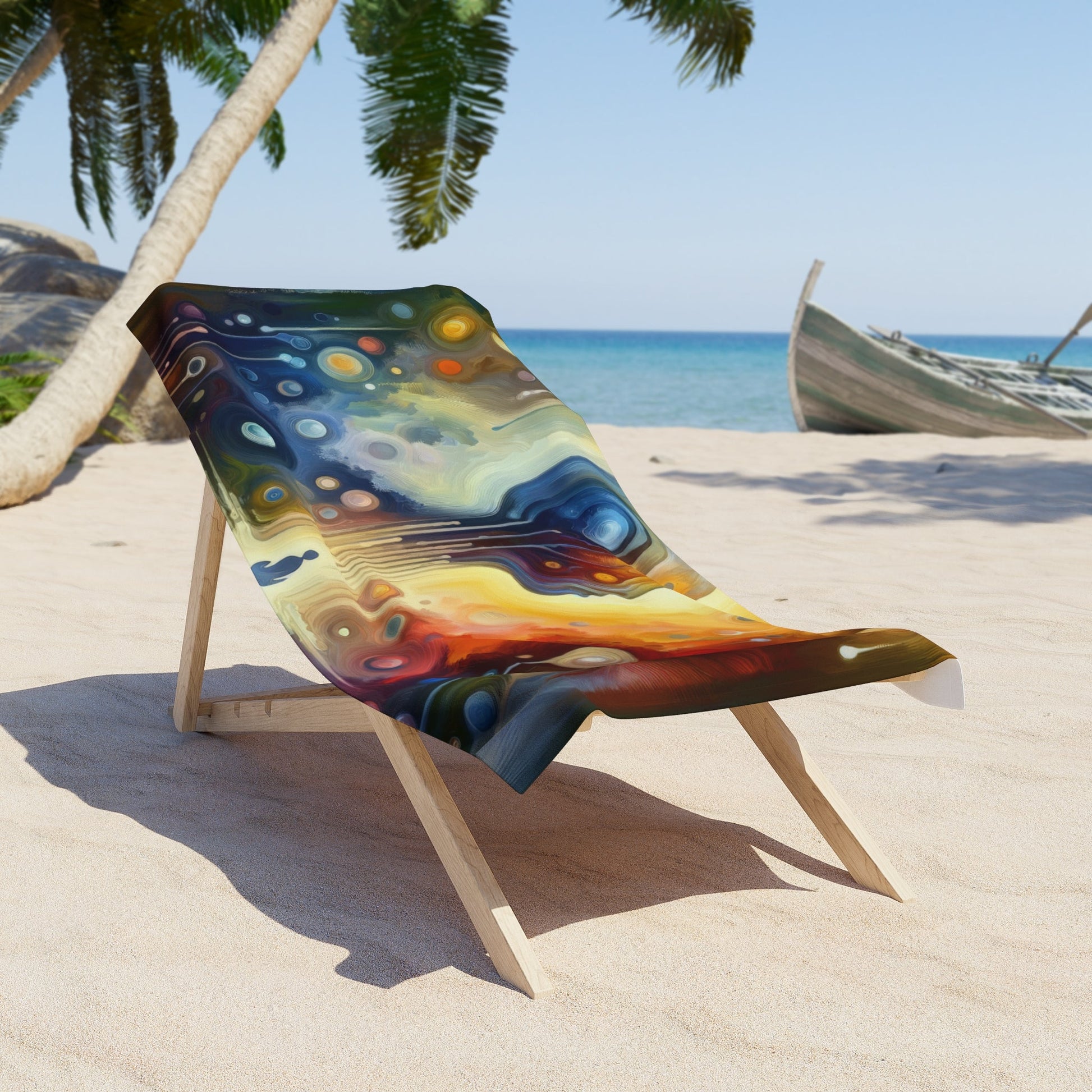 Reflective Oneness Healing Beach Towel - ATUH.ART