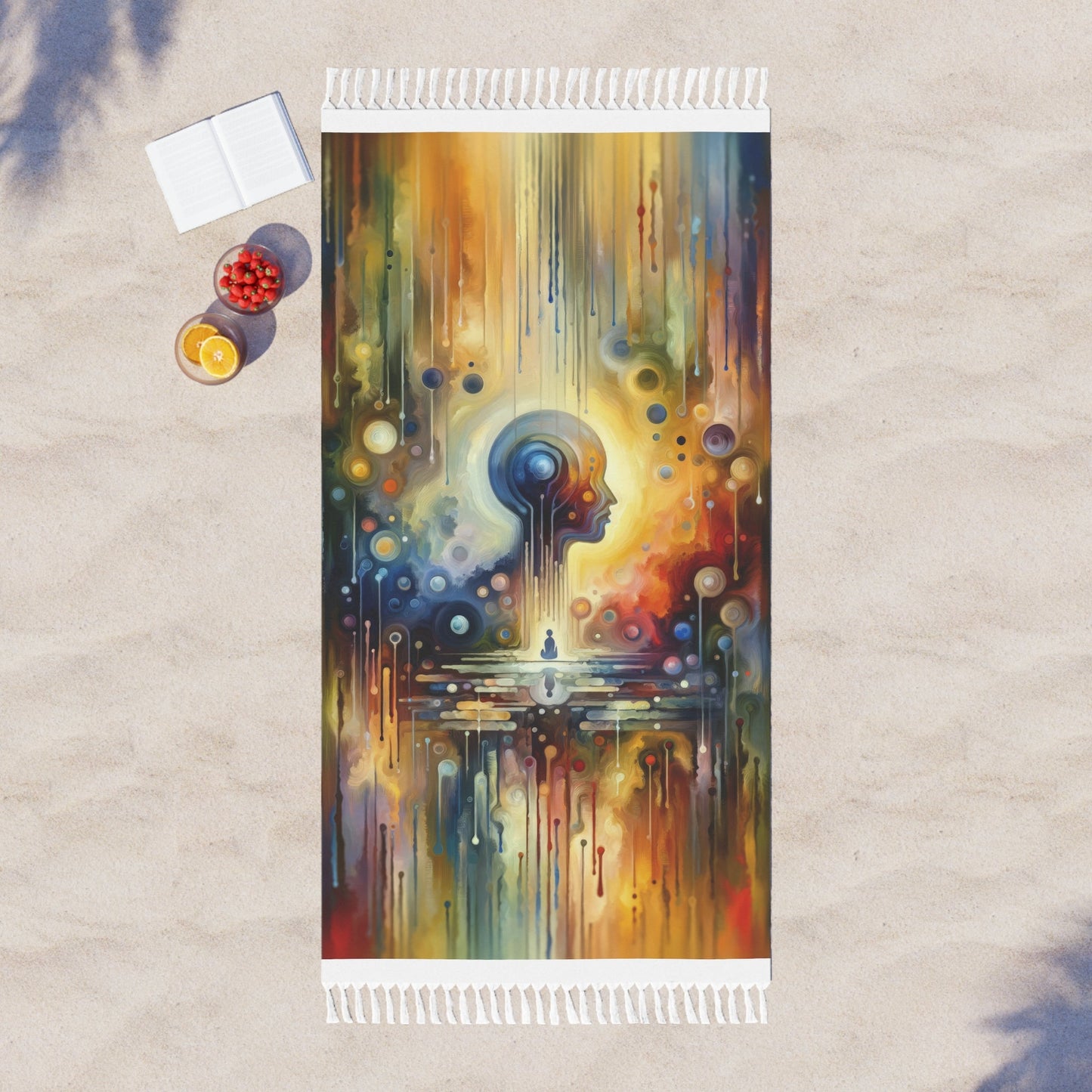 Reflective Oneness Healing Boho Beach Cloth - ATUH.ART