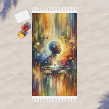 Reflective Oneness Healing Boho Beach Cloth - ATUH.ART