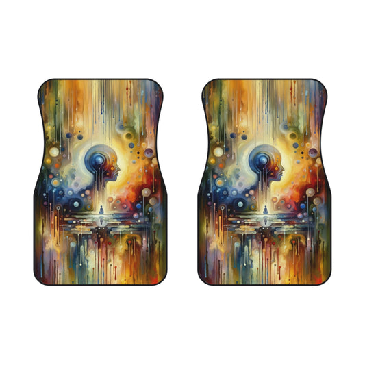 Reflective Oneness Healing Car Mats (2x Front) - ATUH.ART